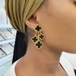 Triple Petal Earrings