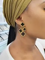 Triple Petal Earrings