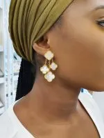 Triple Petal Earrings - Image 3