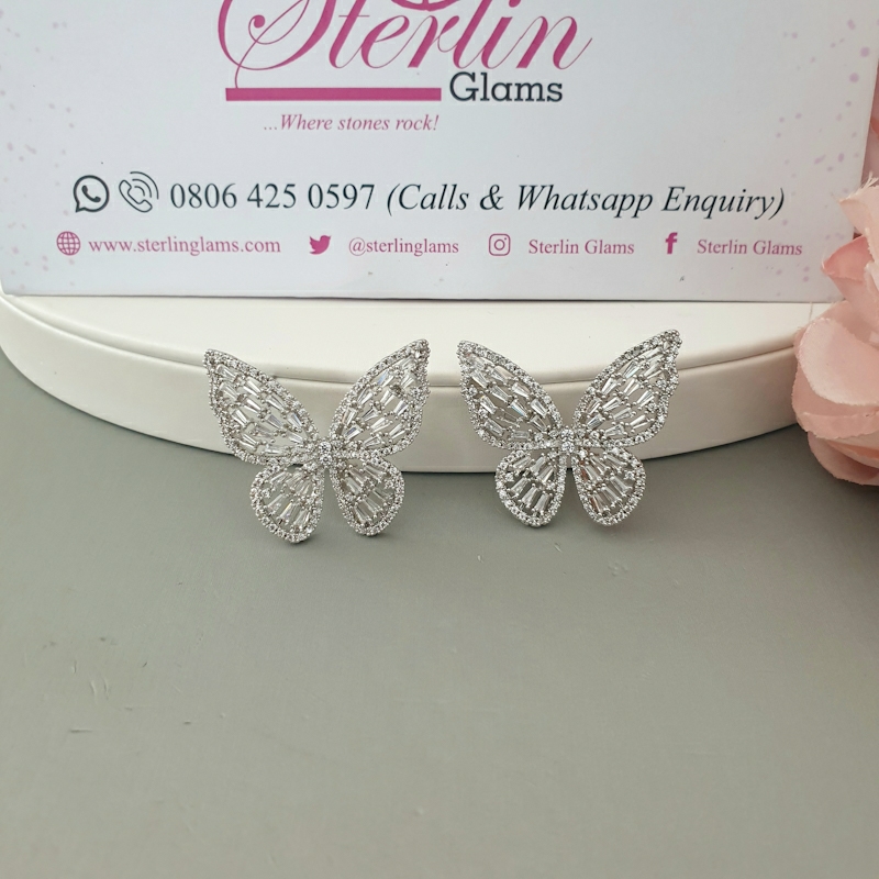 3012561 Main Picture Butterfly Stud Earring - Image 1