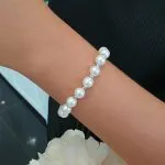Elasticated Pearl Bracelet - Image 3
