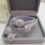 Prong Tip Bangle and Ring Set - Image 2