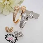 Prong Tip Bangle and Ring Set