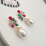 Multi Pearl Drop Earrings