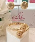 Nugget Cluster Earrings - Image 4