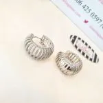 Laser Cut Stoned Earrings - Image 2
