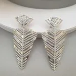Prong Leaf Earrings - Image 2