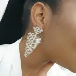 Prong Leaf Earrings - Image 4