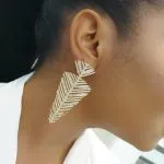 Prong Leaf Earrings - Image 5