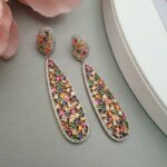 Long drop Prong Earrings - Image 2