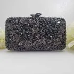 Black Rhinestone Clutch