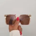 Trendy Crystal Sunglasses - Image 2