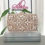 Spade Crystal Clutch