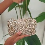 Golden Crystal Clutch