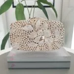 Gold Medley Crystal Clutch