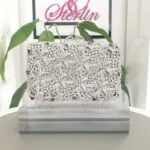 Cross Bow Crystal Clutch