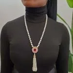 Prong pearl Necklace - Image 3