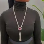 Prong pearl Necklace - Image 4