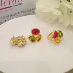 2Piece Multi Colour Gold Set - Image 3