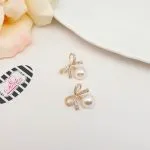 Ribbon n Pearl Earrings - Image 3