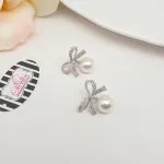 Ribbon n Pearl Earrings - Image 4