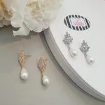 Wreath Pearl Drop Earrings