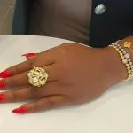 Gold Mushroom Ring