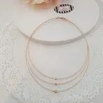 Triple Line Ball Gold Cord
