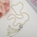 Crown Pearl Drop Necklace