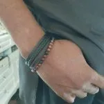 Beaded Leather Bracelet - Image 3
