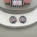 Multi-Colour Bloom Earrings - Image 2