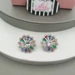 Multi-Colour Bloom Earrings - Image 4