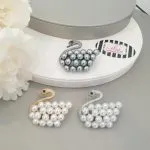 Swan Pearl Brooch