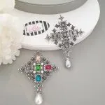 Silver Crest Brooch