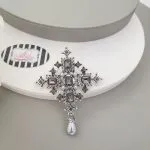 Silver Crest Brooch - Image 2