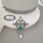 Silver Crest Brooch - Image 3