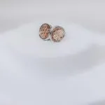 Silver Rose Web Cufflinks - Image 3