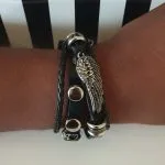 Black Wrap Bracelet - Image 2