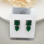Stone Drape Earrings - Image 3