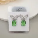 Stone Bow Earrings - Image 6