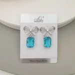 Stone Bow Earrings - Image 7