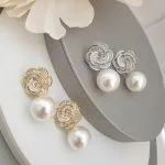 Pearl Flower Earrings