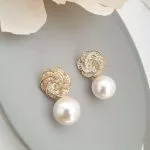 Pearl Flower Earrings - Image 2