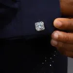 Silver Square Cufflinks - Image 2