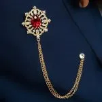 Sleek Stone Brooche