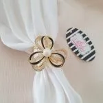 Gold Pearl Scarf Holder