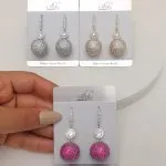 Stone Ball Earring