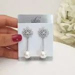 Pearl Ball Earring - Image 3