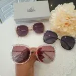 Crystal Frame Sunglasses