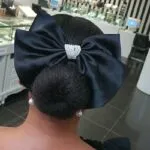 Pearl Bow Hair Clip - Image 2